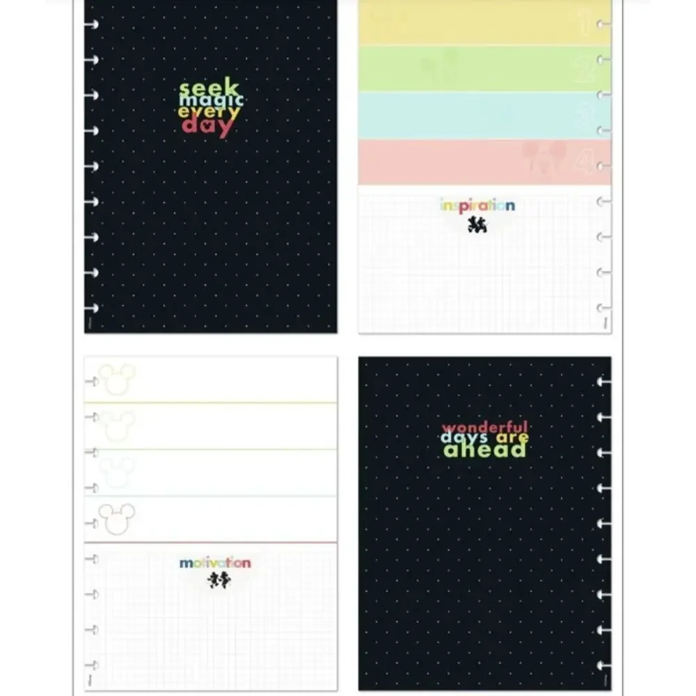 NEW Happy Planner Disney Minnie Mickey Classic Planner Companion Folders Papers